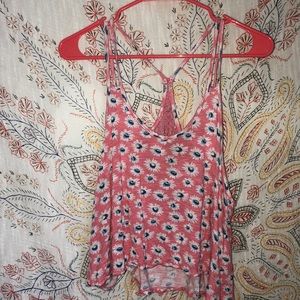Flower print tank top